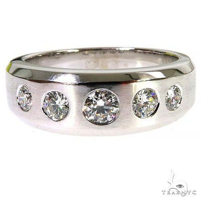 Mens Diamond Wedding Bend 68071 - Image 1