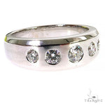 Mens Diamond Wedding Bend 68071 - Image 2