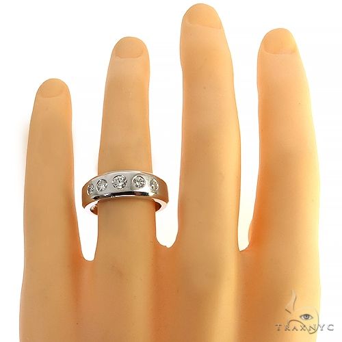 Mens Diamond Wedding Bend 68071 - Image 6