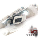 Mens White Gold Gay Wedding Ring 27796 - Image 4