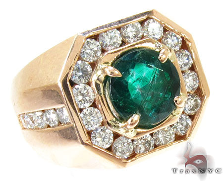 Mens Godfather Emerald Ring 26036 - Image 1