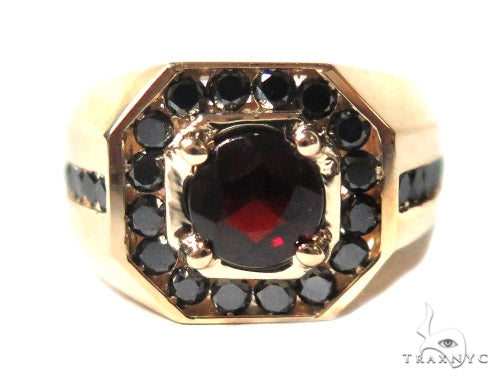 Mens Godfather Garnet Ring 44311 - Image 2