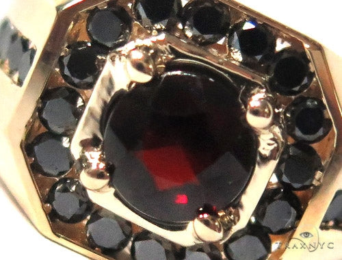Mens Godfather Garnet Ring 44311 - Image 3