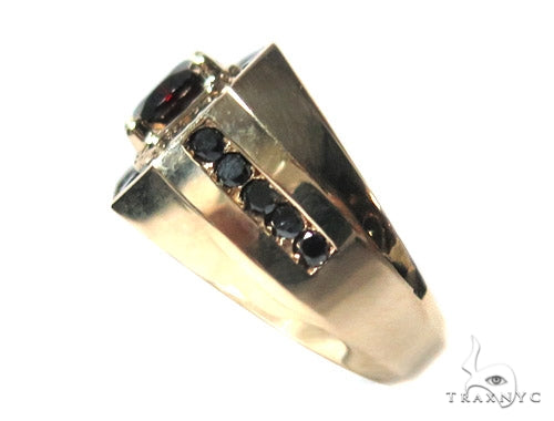 Mens Godfather Garnet Ring 44311 - Image 4