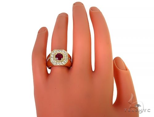Mens Godfather Ruby Ring 26037 - Image 6
