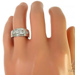 Mens Luxuriousness Five White Gold Wedding Ring 8582 - Image 6