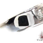 Mens Five Stone Prong Set White Gold Wedding Ring 22068 - Image 4