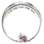 Mens Five Stone Prong Set White Gold Wedding Ring 22068 - Image 5