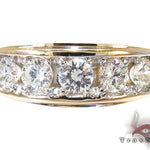 Mens Prong Diamond Yellow Gold Ring 26753 - Image 2