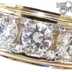 Mens Prong Diamond Yellow Gold Ring 26753 - Image 3