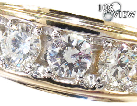 Mens Prong Diamond Yellow Gold Ring 26753 - Image 3