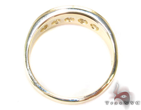 Mens Prong Diamond Yellow Gold Ring 26753 - Image 5