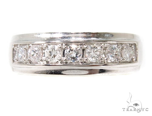 Mens Prong Set Guys Wedding Ring 2642 - Image 2