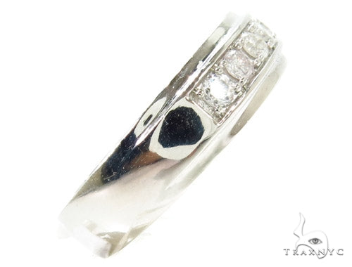 Mens Prong Set Guys Wedding Ring 2642 - Image 4