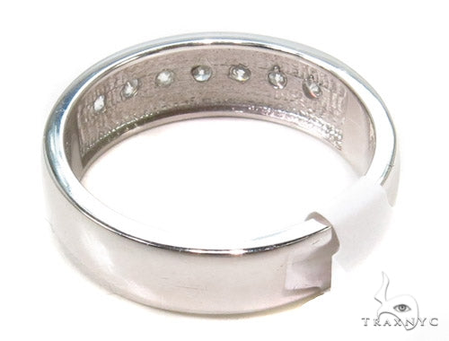 Mens Prong Set Guys Wedding Ring 2642 - Image 6