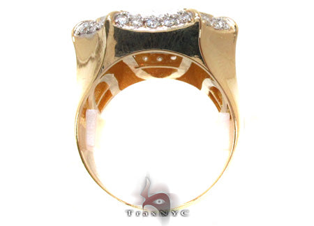 Mens Yellow Gold Diamond Ring 21188 - Image 5