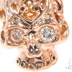 Mens Rose Gold Skull Earrings 35015 - Image 2
