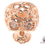 Mens Rose Gold Skull Ring 2 33424 - Image 2