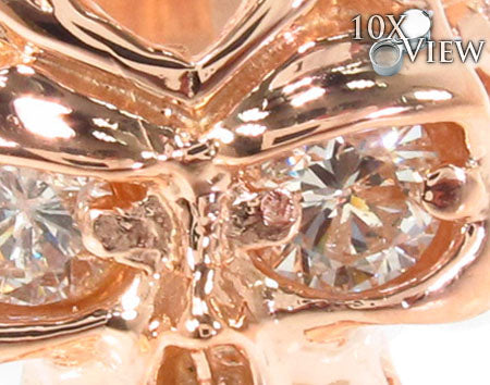 Mens Rose Gold Skull Ring 2 33424 - Image 3