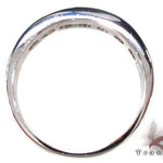 Mens White Gold Channel Diamond Ring 20821 - Image 5