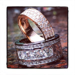 Mens White Gold Channel Diamond Ring 21011 - Image 3