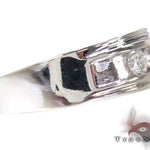 Mens White Gold Channel Diamond Ring 21041 - Image 4