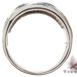 Mens White Gold Channel Diamond Ring 21041 - Image 6
