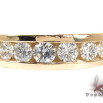 Mens Yellow Gold Channel Diamond Ring 20820 - Image 2