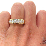 Mens Yellow Gold Channel Diamond Ring 20820 - Image 7