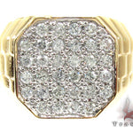 Mens Yellow Gold Diamond Ring 20657 - Image 2