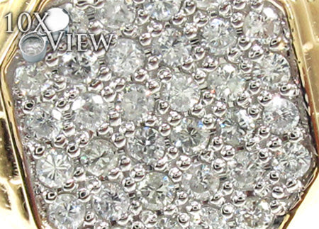 Mens Yellow Gold Diamond Ring 20657 - Image 3