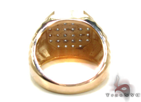 Mens Yellow Gold Diamond Ring 20657 - Image 6