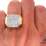 Mens Yellow Gold Diamond Ring 20657 - Image 7