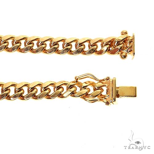Miami Cuban  Hollow 14K Yellow Gold 18 Inches 6mm 68419 - Image 6