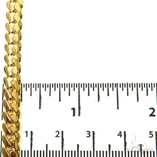 Miami Cuban Chain 10k Yellow Gold   18 Inches 6mm 46057 - Image 7