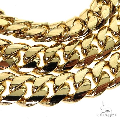 10k Yellow Gold Solid Miami Cuban Link Chain 26 Inches 8.3mm 46291 - Image 5