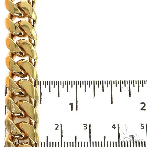 Miami Cuban Chain 10k Yellow Gold   16 Inches 12mm 46021 - Image 7