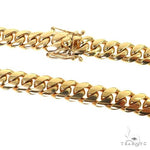 Miami Cuban Chain 10k Yellow Gold   22 Inches 12mm 46192 - Image 3