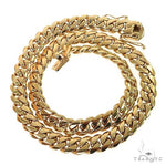 Miami Cuban Chain 10k Yellow Gold   32 Inches 12mm 46477 - Image 4