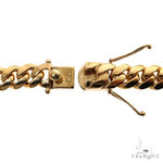 Miami Cuban Chain 10k Yellow Gold   26 Inches 15mm 46318 - Image 6