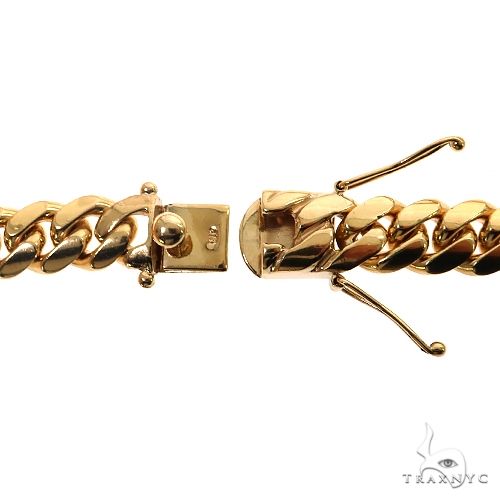 Miami Cuban Chain 10k Yellow Gold   26 Inches 15mm 46318 - Image 6