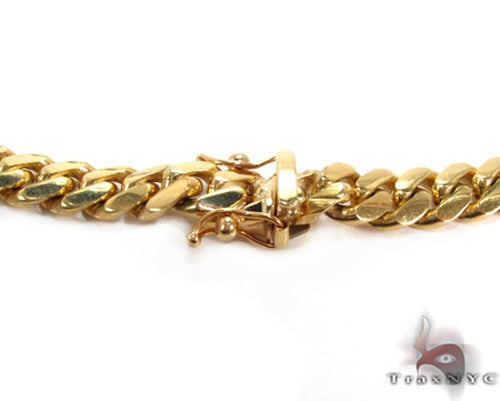 Miami Cuban Chain 10k Yellow Gold   26 Inches 17mm 46327 - Image 3