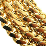 14k Yellow Gold Solid Miami Cuban Link Chain   20 Inches 6mm 46115 - Image 4