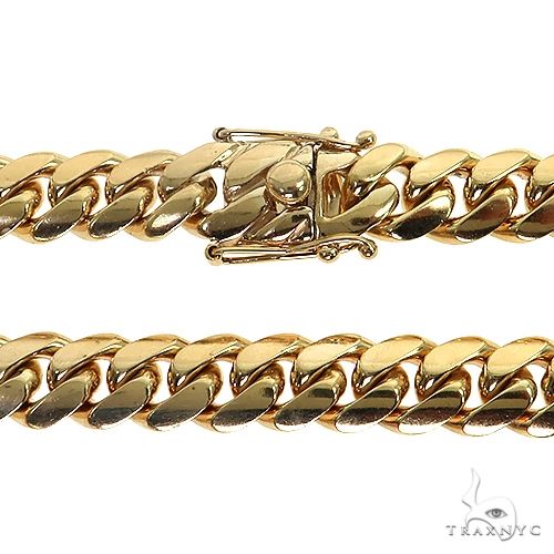 Miami Cuban Chain 14k Yellow Gold   22 Inches 15mm 46205 - Image 4