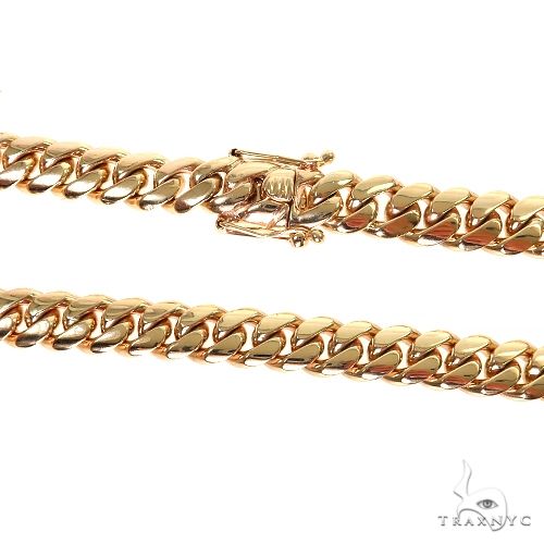 Miami Cuban Chain 18k Yellow Gold 18 Inches 12mm   46080 - Image 3