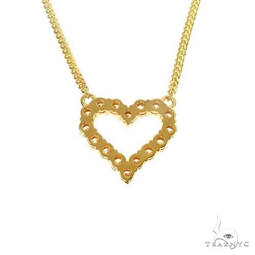 Miami Cuban Chain Diamond Heart Necklace 66967 - Image 4