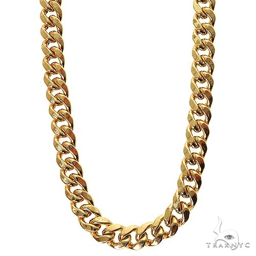 Miami Cuban Chain Hollow 14K Yellow Gold 20 Inches 5.5mm 68418 - Image 1