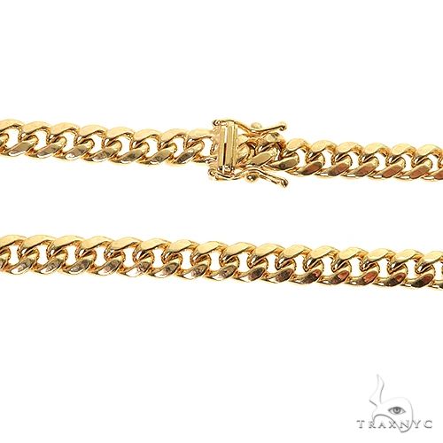 Miami Cuban Chain Hollow 14K Yellow Gold 20 Inches 5.5mm 68418 - Image 4