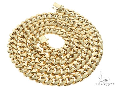 Miami Cuban  Hollow 14K Yellow Gold 20 Inches 8.5mm 68400 - Image 4