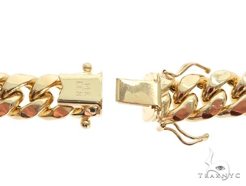 Miami Cuban  Hollow 14K Yellow Gold 20 Inches 8.5mm 68400 - Image 7